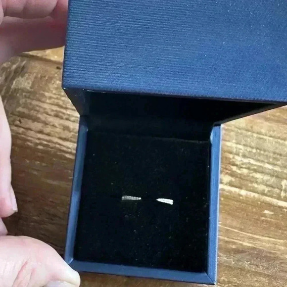 Italo Jewelry Hidden Halo Emerald Cut Engagement and pave band - Picture 8 of 12